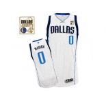 Men Dallas Mavericks 2011 Champion Patch #0 Shawn Marion Revolution 30 White Stitched NBA Jersey