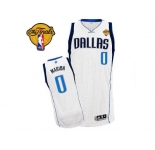 Men Dallas Mavericks 2011 Finals Patch #0 Shawn Marion Revolution 30 White Stitched NBA Jersey