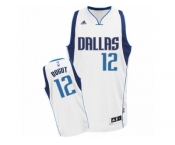 Men's Adidas Dallas Mavericks #12 Andrew Bogut Swingman White Home NBA Jersey