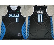 Men's Dallas Mavericks #11 Kyrie Irving Black 2025-26 City Edition Stitched Basketball Jersey2