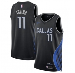 Men's Dallas Mavericks #11 Kyrie Irving Black 2025-26 City Edition Stitched Basketball Jersey