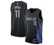 Men's Dallas Mavericks #11 Kyrie Irving Black 2025-26 City Edition Stitched Basketball Jersey
