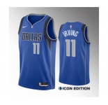 Men's Dallas Mavericks #11 Kyrie Irving Blue Icon Edition Stitched Basketball Jersey