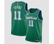 Men's Dallas Mavericks #11 Kyrie Irving Green 2025 Classic Edition Stitched Basketball Jersey