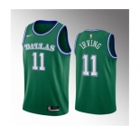 Men's Dallas Mavericks #11 Kyrie Irving Green Classic Edition Stitched Basketball Jersey