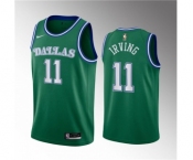 Men's Dallas Mavericks #11 Kyrie Irving Green Classic Edition Stitched Basketball Jersey
