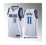 Men's Dallas Mavericks #11 Kyrie Irving White Association Edition Stitched Basketball Jersey