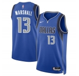 Men's Dallas Mavericks #13 Naji Marshall Blue 2024 Icon Edition Stitched Basketball Jersey