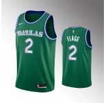 Mens Dallas Mavericks #2 Cooper Flagg Nike Green Classic Edition Jersey