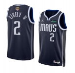 Men's Dallas Mavericks #2 Dereck Lively II Navy 2024 Finals Statement Edition Stitched Basketball Jersey