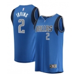Men's Dallas Mavericks #2 Kyrie Irving Authentic Royal Blue Basketball Jersey - Icon Edition