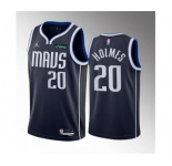 Men's Dallas Mavericks #20 Richaun Holmes Navy 2023 Draft Statement Edition Stitched Basketball Jersey