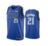 Men's Dallas Mavericks #21 Daniel Gafford Blue Icon Edition Stitched Basketball Jersey