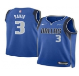 Men's Dallas Mavericks #3 Anthony Davis Blue 2025 Icon Edition Stitched Jersey