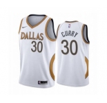 Men's Dallas Mavericks #30 Seth Curry White City Edition New Uniform 2020-21 Stitched Basketball Jersey