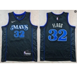 Mens Dallas Mavericks #32 Cooper Flagg Black 2023-24 City Edition Swingman Jersey