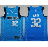 Men's Dallas Mavericks #32 Cooper Flagg Blue 2025 Icon Edition Stitched Basketball Jersey
