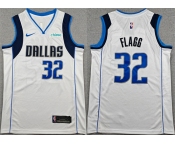 Men's Dallas Mavericks #32 Cooper Flagg White 2025 Association Edition Stitched Basketball Jersey
