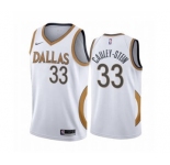 Men's Dallas Mavericks #33 Willie Cauley-Stein White City Edition New Uniform 2020-21 Stitched Basketball Jersey