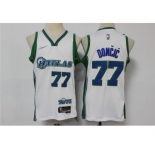 Men's Dallas Mavericks #77 Luka Doncic White Nike Diamond 2022 City Edition Swingman Stitched Jersey