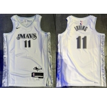 Men's Dallas Mavericks Active Player Custom White 2024-25 City Edition Stitched Basketball Jersey