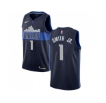 Nike Dallas Mavericks #1 Dennis Smith Jr. Navy NBA Swingman Statement Edition Jersey