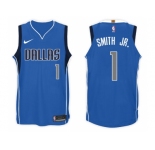 Nike NBA Dallas Mavericks #1 Smith Jr. Jersey 2017-18 New Season Blue Jersey