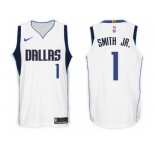Nike NBA Dallas Mavericks #1 Smith Jr. Jersey 2017-18 New Season White Jersey