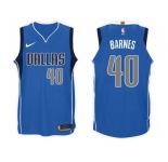 Nike NBA Dallas Mavericks #40 Harrison Barnes Jersey 2017-18 New Season Blue Jersey