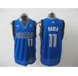 nba dallas mavericks #11 barea lt.blue[2011 swingman revolution 30 grey number]