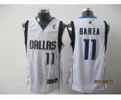 nba dallas mavericks #11 barea white[blue number]