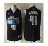 nba dallas mavericks #41 nowitzki black[2016 new revolution 30]