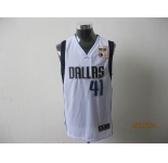 nba dallas mavericks #41 nowitzki white[2011 champions]