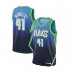 Women's Dallas Mavericks #41 Dirk Nowitzki Swingman Blue Basketball Jersey - 2019-20 City Edition