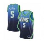 Women's Dallas Mavericks #5 Jose Juan Barea Swingman Blue Basketball Jersey - 2019-20 City Edition