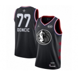 Women's Dallas Mavericks #77 Luka Doncic Swingman Black 2019 All-Star Game Basketball Jersey