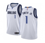 Women's Nike Dallas Mavericks #1 Dennis Smith Jr. Swingman White NBA Jersey - Association Edition
