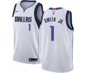 Women's Nike Dallas Mavericks #1 Dennis Smith Jr. Swingman White NBA Jersey - Association Edition
