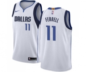 Women's Nike Dallas Mavericks #11 Yogi Ferrell Authentic White NBA Jersey - Association Edition