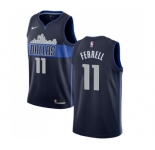 Women's Nike Dallas Mavericks #11 Yogi Ferrell Swingman Navy Blue NBA Jersey Statement Edition