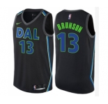 Women's Nike Dallas Mavericks #13 Jalen Brunson Swingman Black NBA Jersey - City Edition