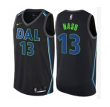 Women's Nike Dallas Mavericks #13 Steve Nash Swingman Black NBA Jersey - City Edition