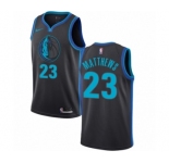 Women's Nike Dallas Mavericks #23 Wesley Matthews Swingman Charcoal NBA Jersey - City Edition