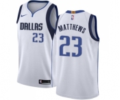 Women's Nike Dallas Mavericks #23 Wesley Matthews Swingman White NBA Jersey - Association Edition