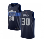 Women's Nike Dallas Mavericks #30 Seth Curry Swingman Navy Blue NBA Jersey Statement Edition