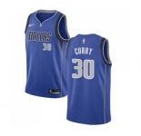 Women's Nike Dallas Mavericks #30 Seth Curry Swingman Royal Blue Road NBA Jersey - Icon Edition