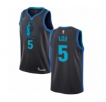Women's Nike Dallas Mavericks #5 Jason Kidd Swingman Charcoal NBA Jersey - City Edition