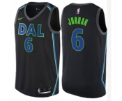 Women's Nike Dallas Mavericks #6 DeAndre Jordan Swingman Black NBA Jersey - City Edition