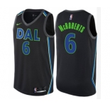 Women's Nike Dallas Mavericks #6 Josh McRoberts Swingman Black NBA Jersey - City Edition