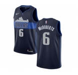 Women's Nike Dallas Mavericks #6 Josh McRoberts Swingman Navy Blue NBA Jersey Statement Edition